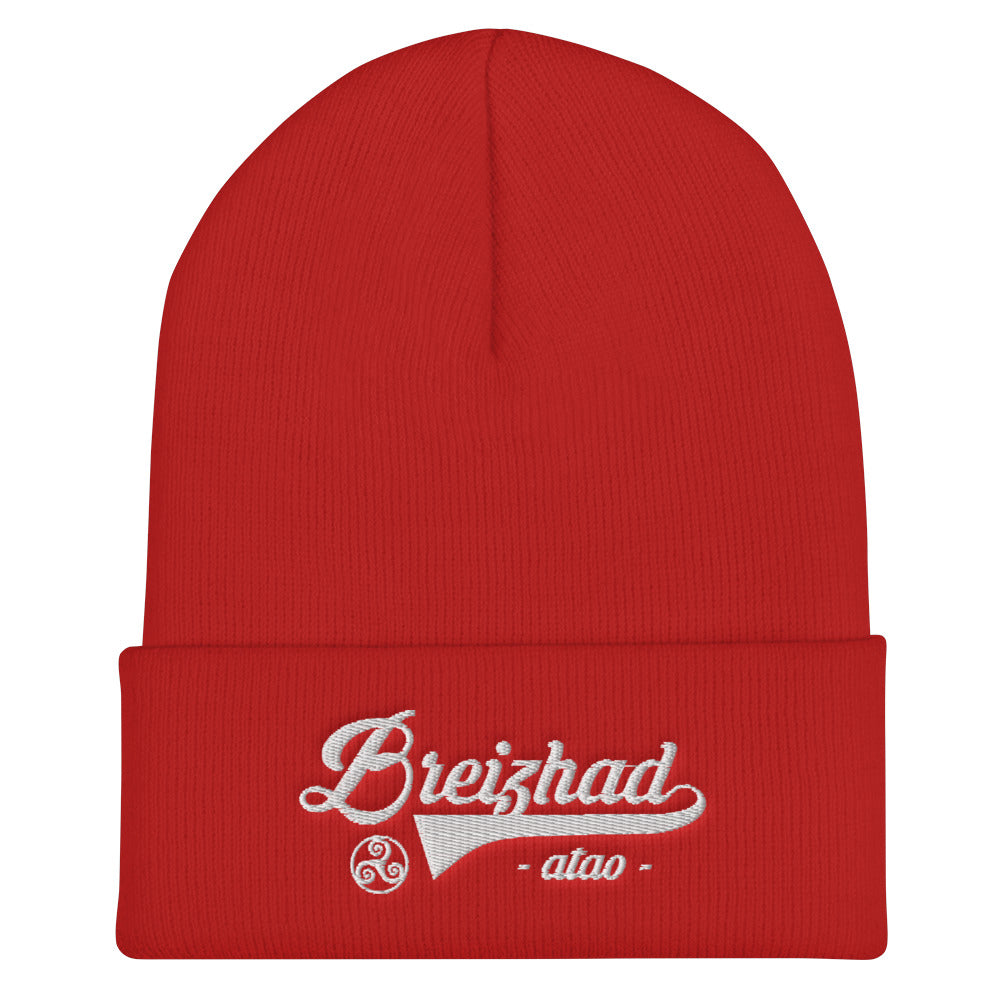 Bonnet Bretagne rouge face - Je suis Breton, toujours, Breizhad