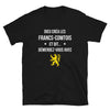 T-shirt Franche-Comté noir - Dieu créa les francs-comtois