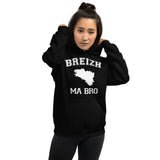 Breizh ma bro - Sweatshirt à capuche Bretagne - Ici & Là - T-shirts & Souvenirs de chez toi