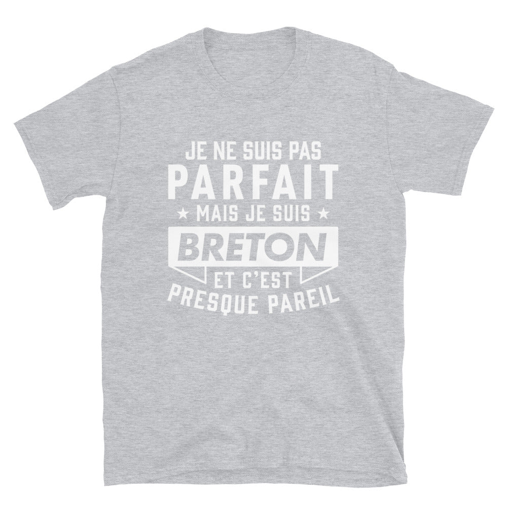 T-shirt Bretagne gris sport - Fierté locale et confort durable