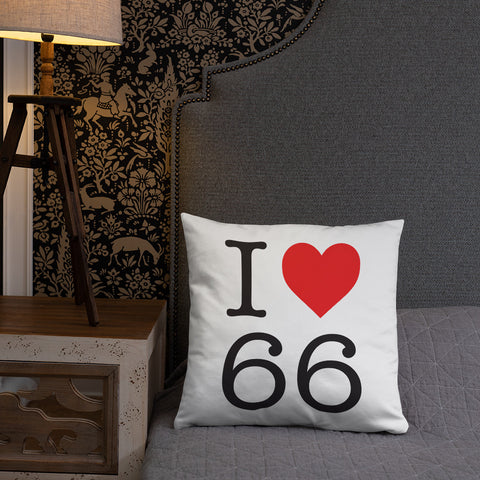 I love 66 Pyrénées Orientales Roussillon Catalogne du nord - NY style - Coussin décoratif - Ici & Là - T-shirts & Souvenirs de chez toi