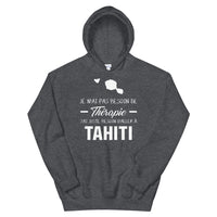 Thumbnail for Sweatshirt Tahiti gris foncé - Je n'ai pas besoin de thérapie