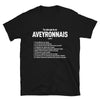 T-shirt Aveyron noir - Tu sais que tu es Aveyronnais