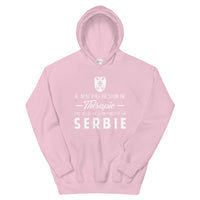 Thumbnail for Sweatshirt Serbie noir dos - Pas besoin de thérapie