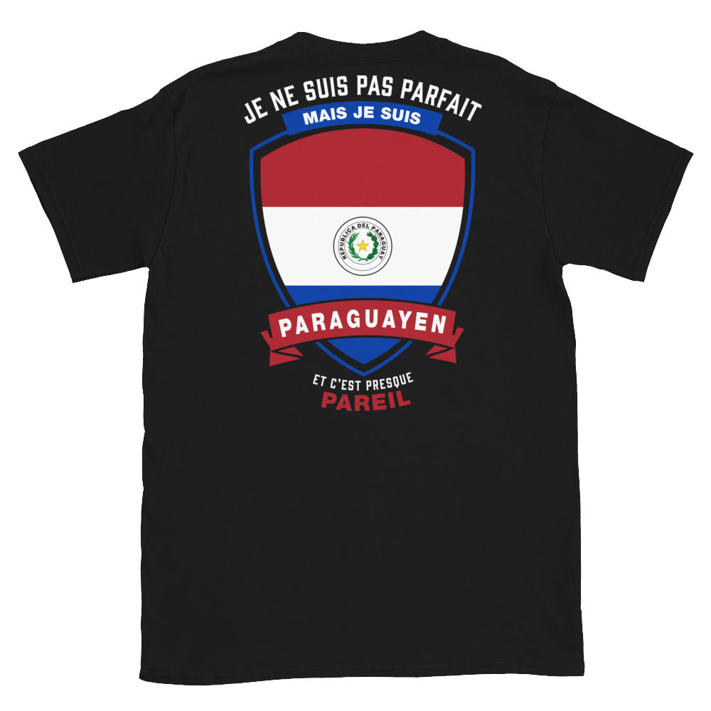 T-shirt Paraguay noir - Je ne suis pas parfait mais.
