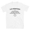 T-shirt Normands descente blanc - texte humoristique sur les Normands