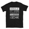 T-shirt Ardéchois noir - Désolé cet homme est pris