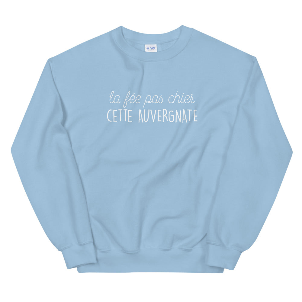 Sweatshirt Auvergne noir dos - Fée pas chier cette Auvergnate