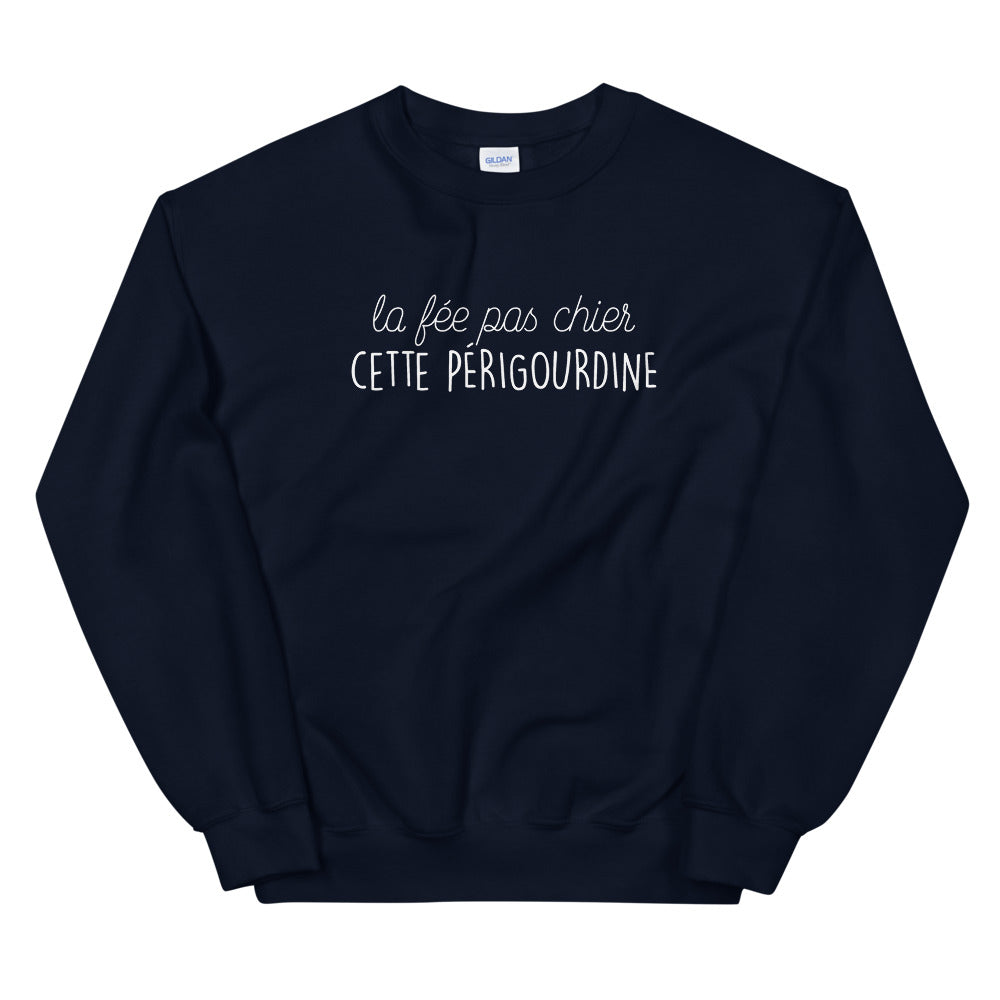 Sweatshirt Périgourdine gris sportif dos - fée pas chier