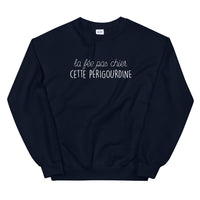 Thumbnail for Sweatshirt Périgourdine gris sportif dos - fée pas chier