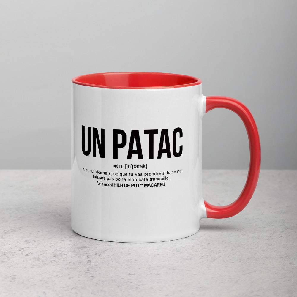 Définition drôle du Patac pour le café des Béarnais le matin  - Mug Tasse Couleurs intérieures - Ici & Là - T-shirts & Souvenirs de chez toi