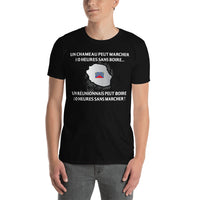 Thumbnail for T-shirt Réunionnais bleu marine dos - 10 heures sans marcher