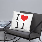 I love Aude 11 NY style - Coussin décoratif - Ici & Là - T-shirts & Souvenirs de chez toi