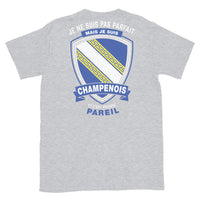 Thumbnail for T-shirt Champagne bleu marine dos - Je ne suis pas parfait mais