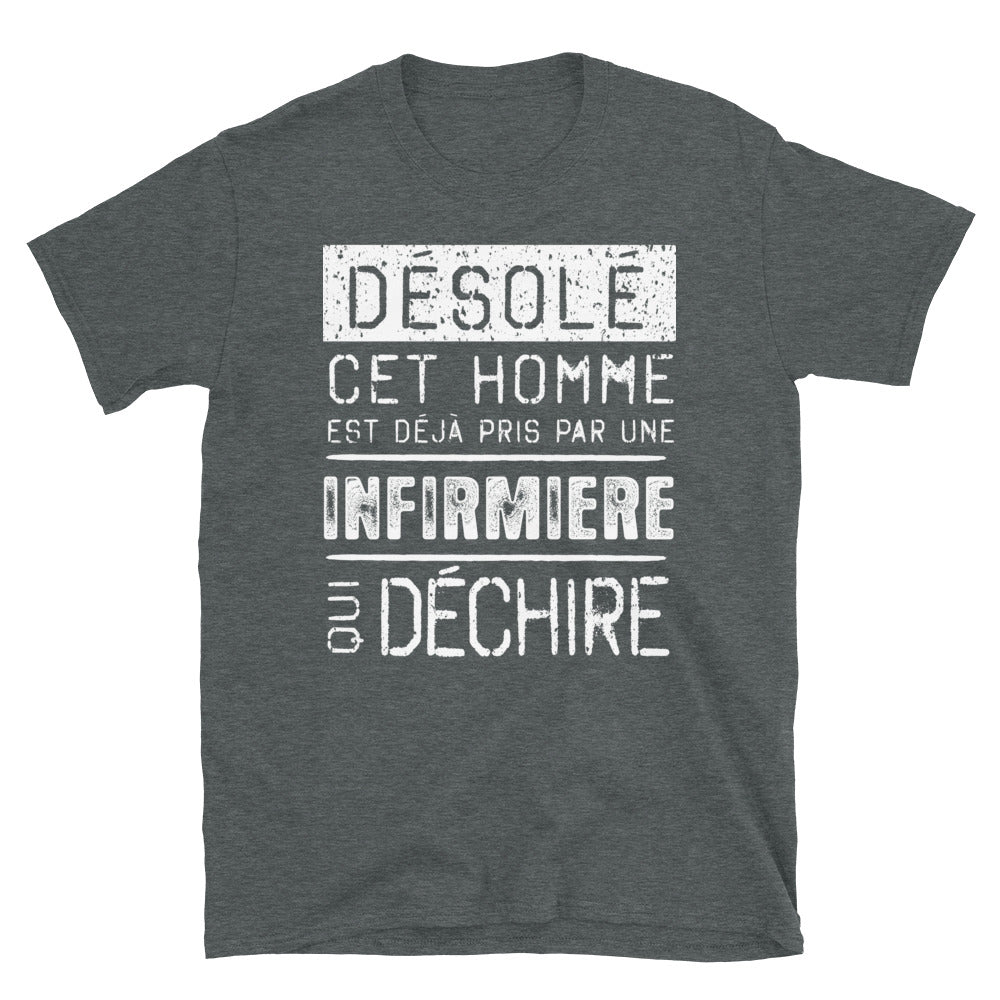 Désolé infirmière - T-shirts Unisexe Standard - Ici & Là - T-shirts & Souvenirs de chez toi