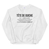 Sweatshirt Lorrain blanc - Definition tête de guiche