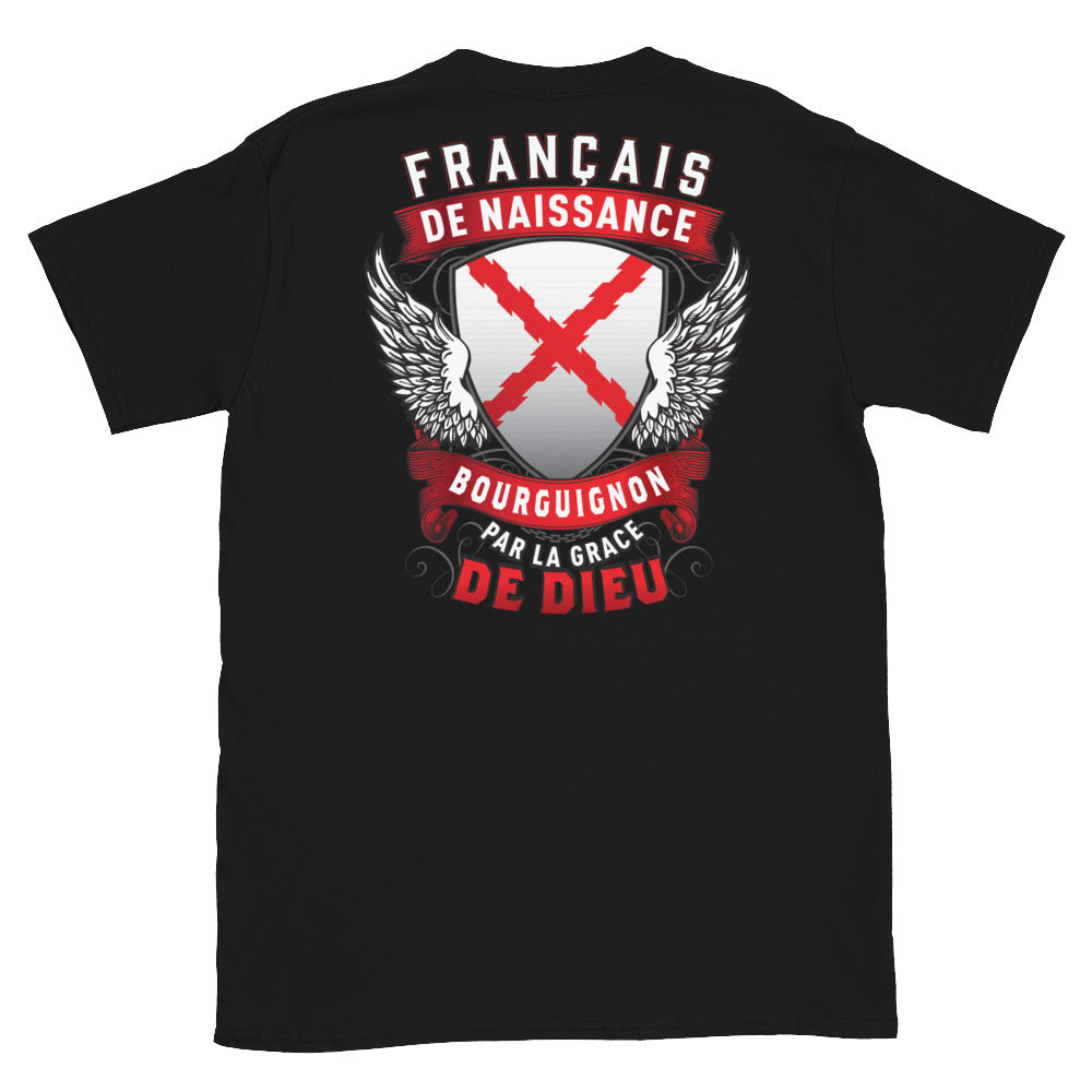 T-shirt Belgique noir - Français, Belge, Suisse, Canadien