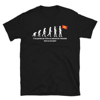 Thumbnail for T-shirt Normandie noir - Évolution de l'homme humoristique