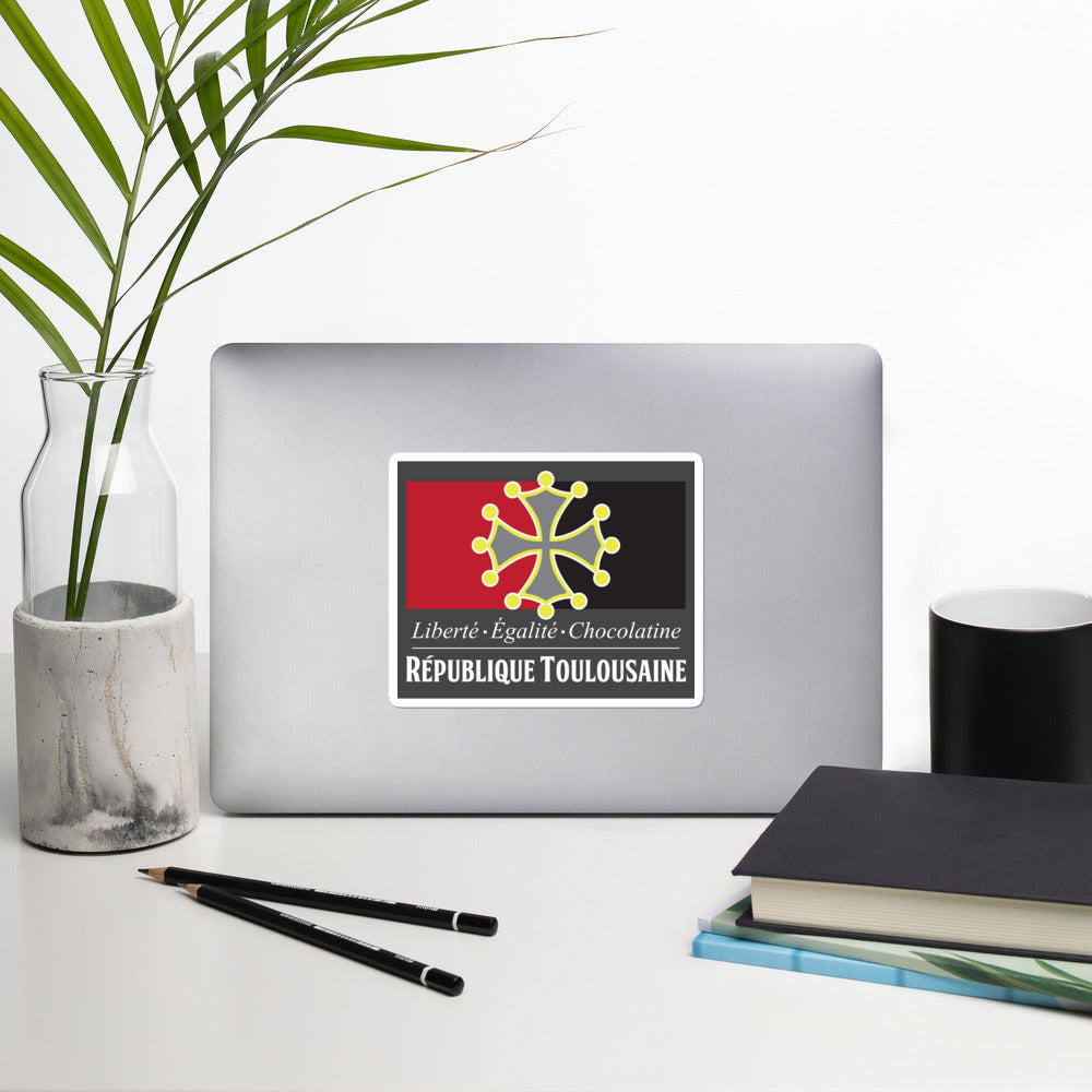 Sticker Toulouse - application facile et rapide
