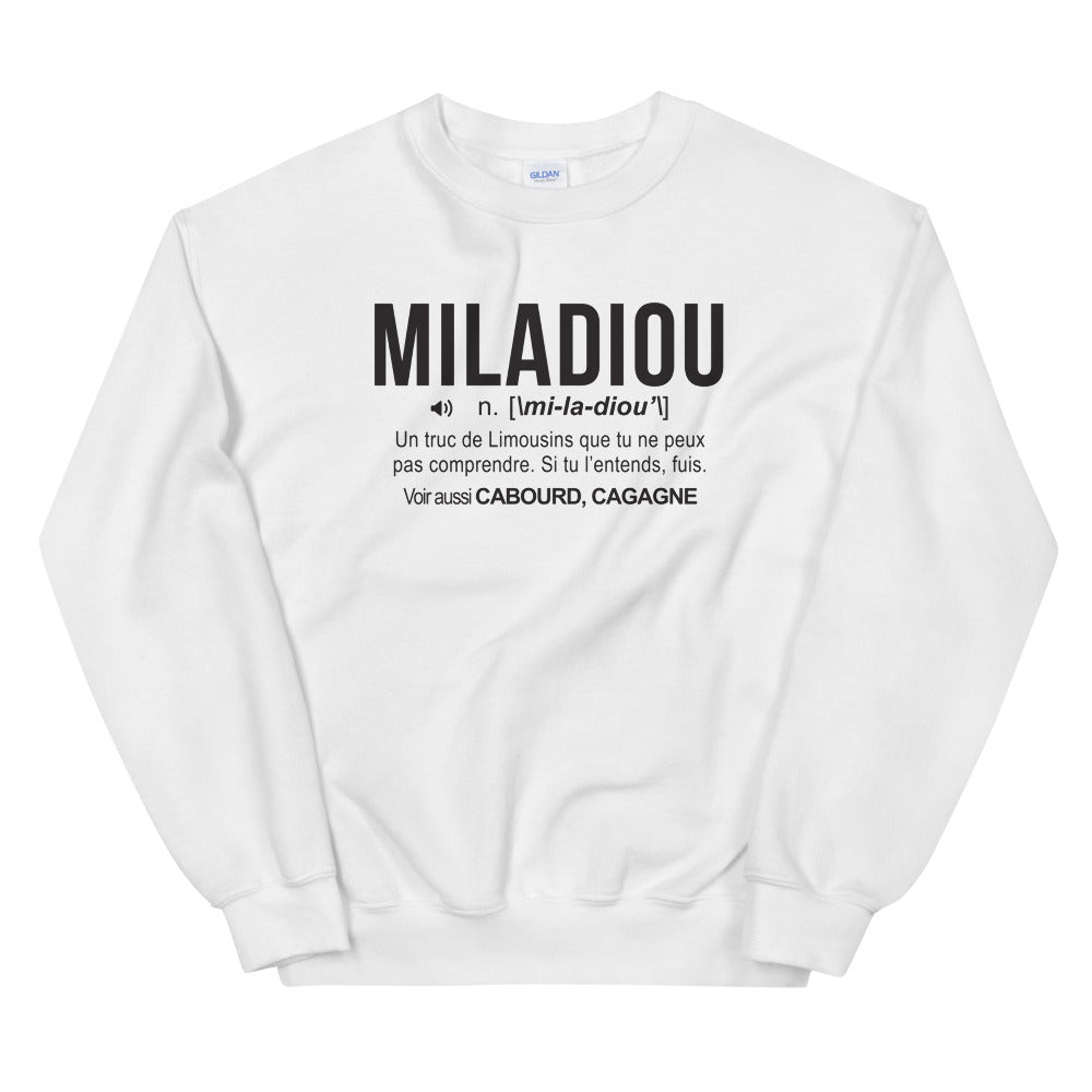 Definition Miladiou - Limousin - Sweatshirt - Ici & Là - T-shirts & Souvenirs de chez toi