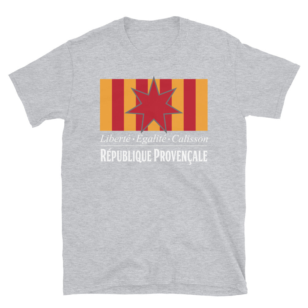 T-shirt Provence bleu marine dos - Fierté et humour en coton doux