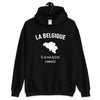 Sweatshirt Belgique noir - Mon histoire commence avec humour