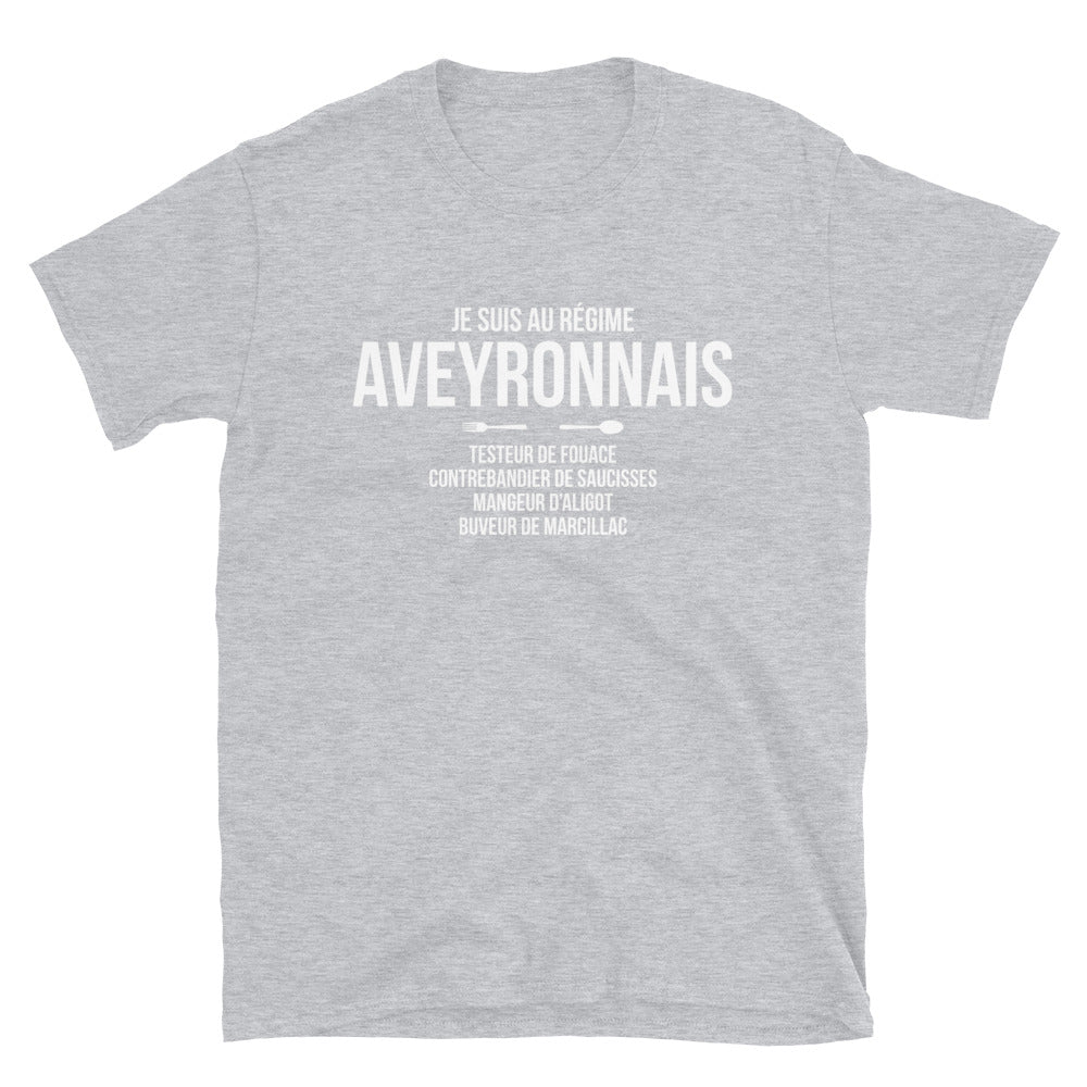 Je suis au régime Aveyronnais - T-shirt Standard - Ici & Là - T-shirts & Souvenirs de chez toi