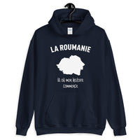 Thumbnail for Sweatshirt Roumanie bleu marine - Mon histoire commence avec fierté
