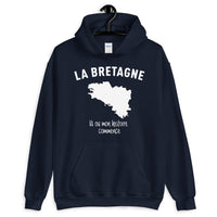 Thumbnail for Sweatshirt Bretagne bleu marine - Mon histoire commence avec fierté