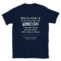 Thumbnail for T-shirt Polonais gris foncé - Vivre avec une polonaise