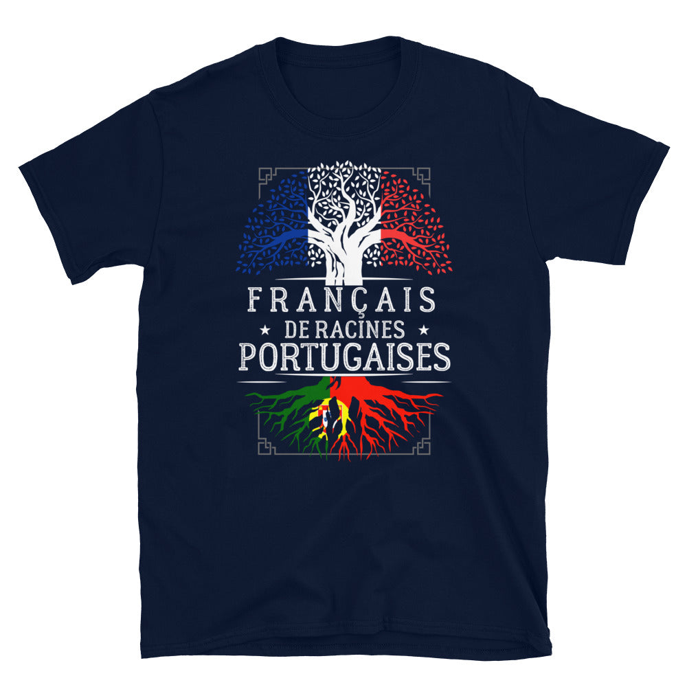 T-shirt Portugal bleu marine - Fierté des racines portugaises
