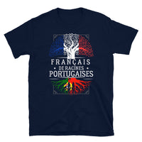Thumbnail for T-shirt Portugal bleu marine - Fierté des racines portugaises