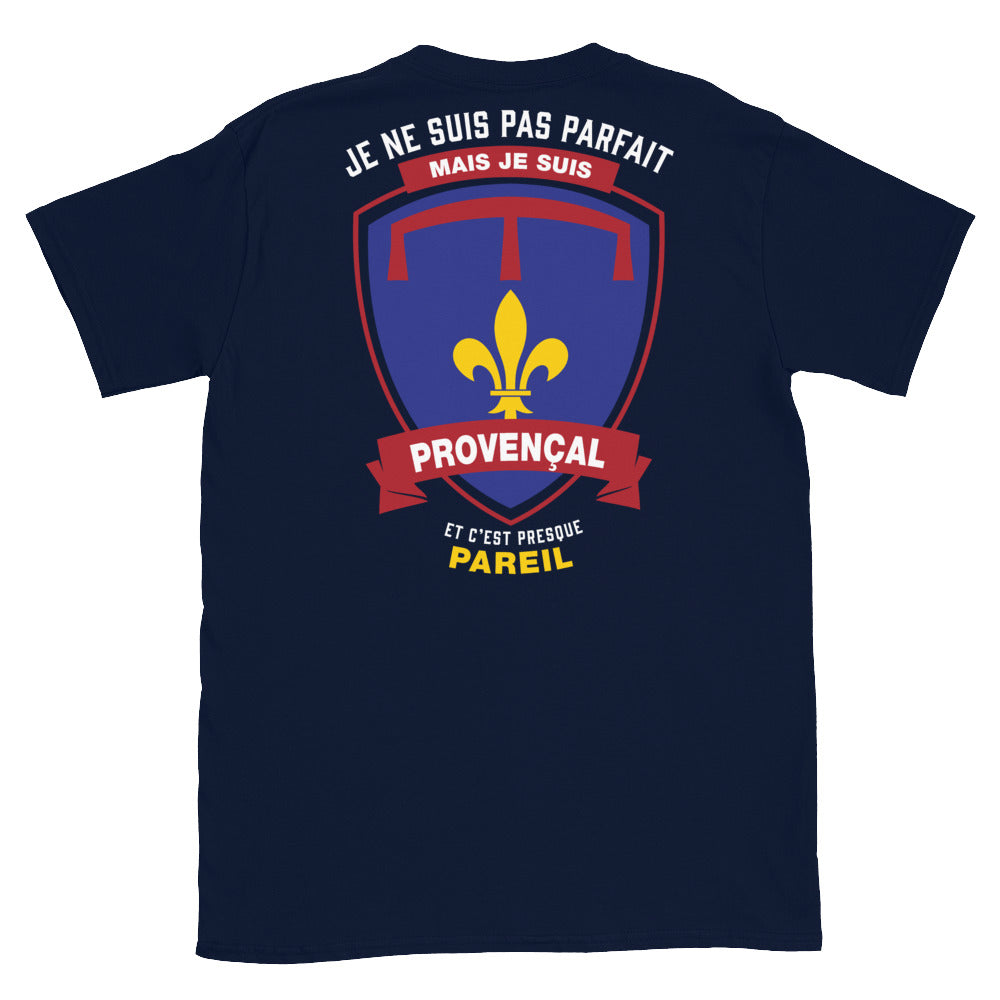 T-shirt Provence gris sport - Je ne suis pas parfait mais je suis Provençal