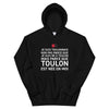 Sweatshirt Toulon noir - Douceur et fierté locale