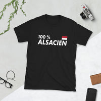 Thumbnail for 100 % Alsacien - T-shirt Standard - Ici & Là - T-shirts & Souvenirs de chez toi