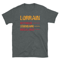 Thumbnail for T-shirt Lorrain noir dos - texte humoristique sur les origines