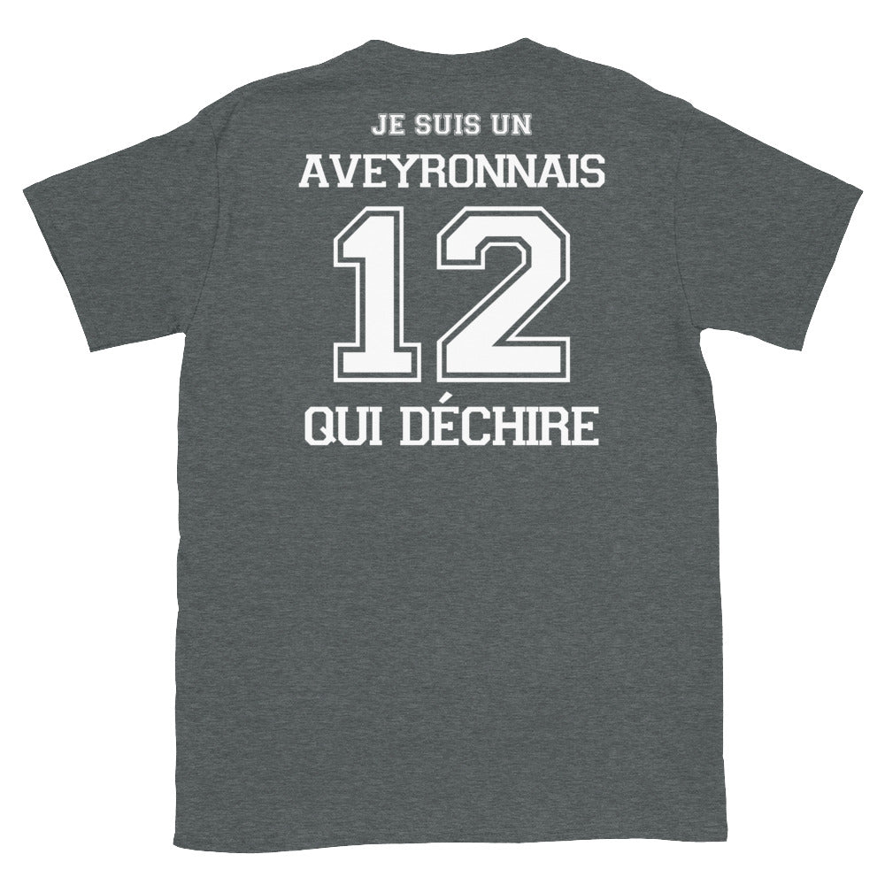 Aveyronnais qui déchire T-shirt standard imprimé dos - Ici & Là - T-shirts & Souvenirs de chez toi