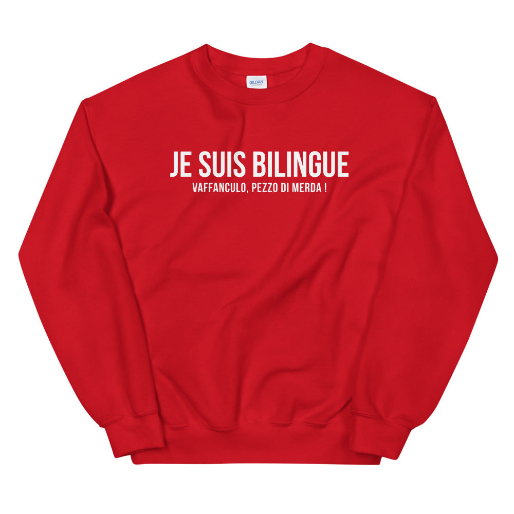 Bilingue Italien - Sweatshirt - Ici & Là - T-shirts & Souvenirs de chez toi