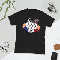 Thumbnail for T-shirt Bretagne gris foncé chiné - Super héros breton avec humour