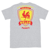 Thumbnail for T-shirt Belgique gris foncé - Je ne suis pas parfait mais Belge face