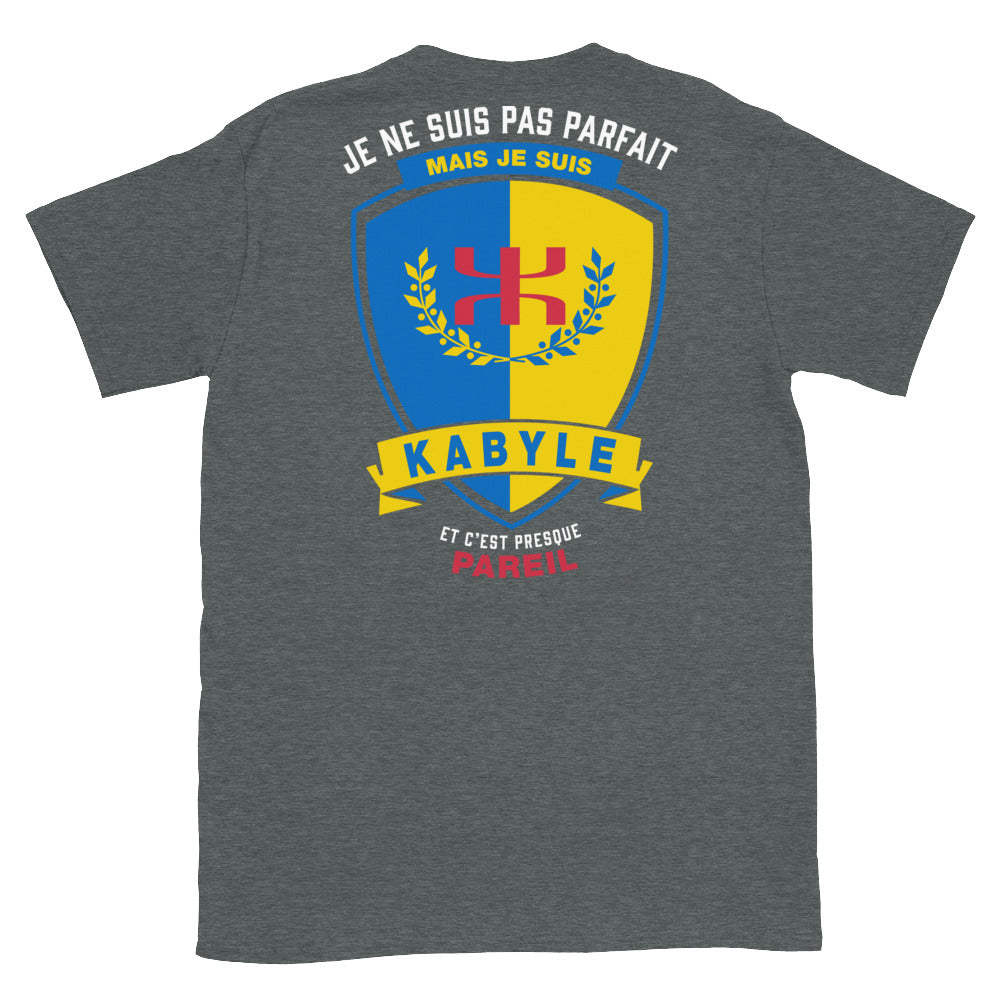T-shirt Kabyle bleu marine - Je ne suis pas parfait mais.