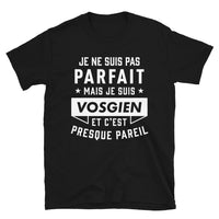Thumbnail for T-shirt Vosges noir - Fierté et humour local