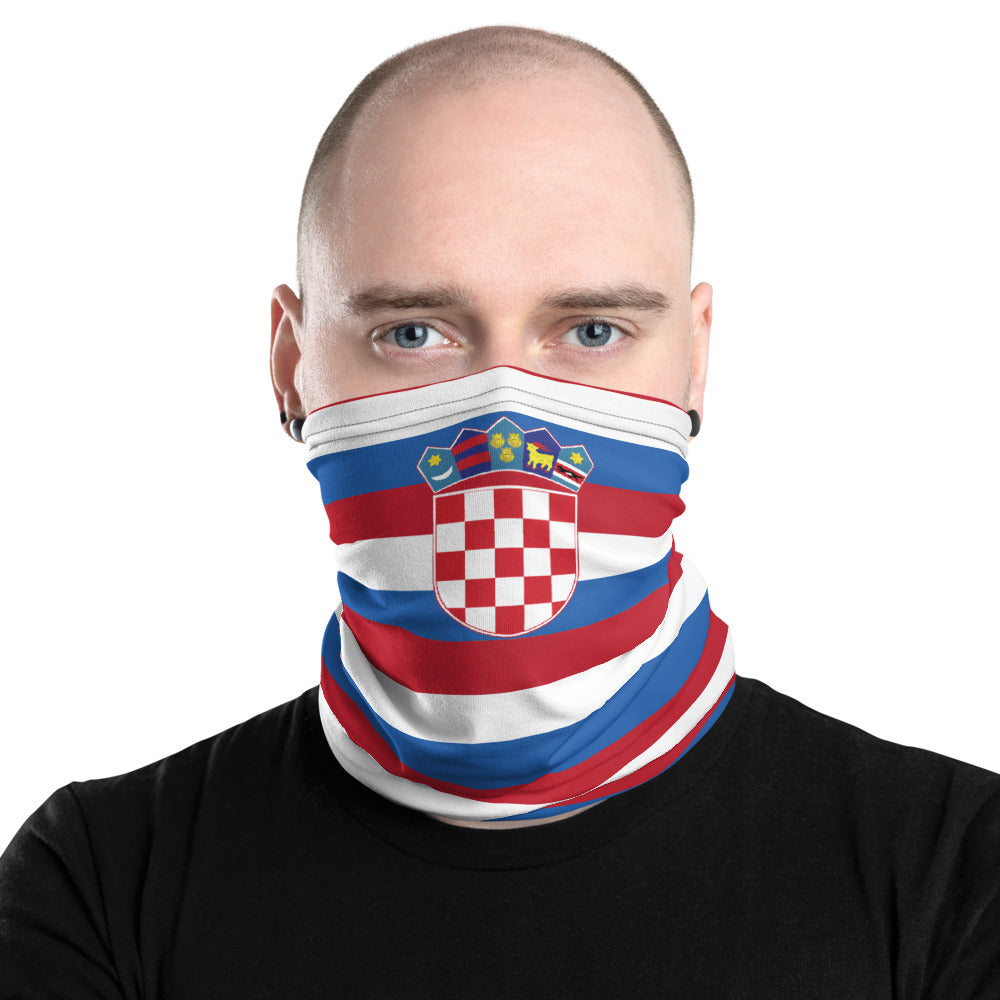 Masque cache cou Croatie - Bandeau blason croate