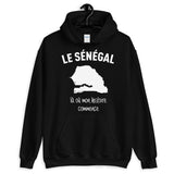 Le Sénégal là où mon histoire commence - Sweatshirt à capuche - Ici & Là - T-shirts & Souvenirs de chez toi