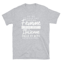 Thumbnail for T-shirt Italie gris sport - Ne me drague pas ma femme est Italienne