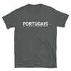 T-shirt Portugal noir - Adjectifs qui font sourire