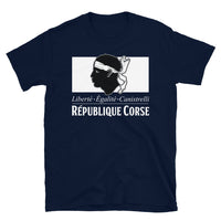 Thumbnail for T-shirt Corse navy - Liberté, égalité et canistrelli