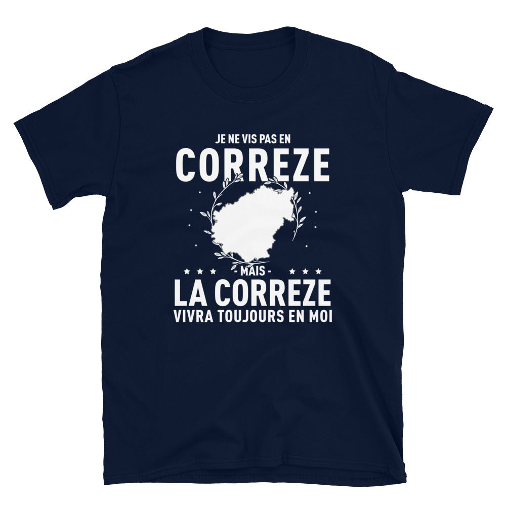 T-shirt Corrèze gris foncé - La fierté locale en coton doux