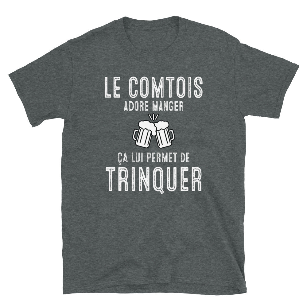 Le Comtois adore manger - T-shirt Standard - Ici & Là - T-shirts & Souvenirs de chez toi