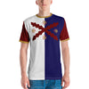 T-shirt Bourgogne bordeaux - Croix et blason moderne